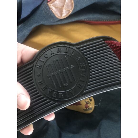 Vintage Disney Mickey Mouse Classic Denim Expandable Zip Duffel Bag Tote Duffle - Picture 4 of 10